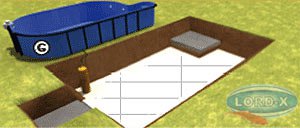 бетонная подушка поипропиленового бассейна